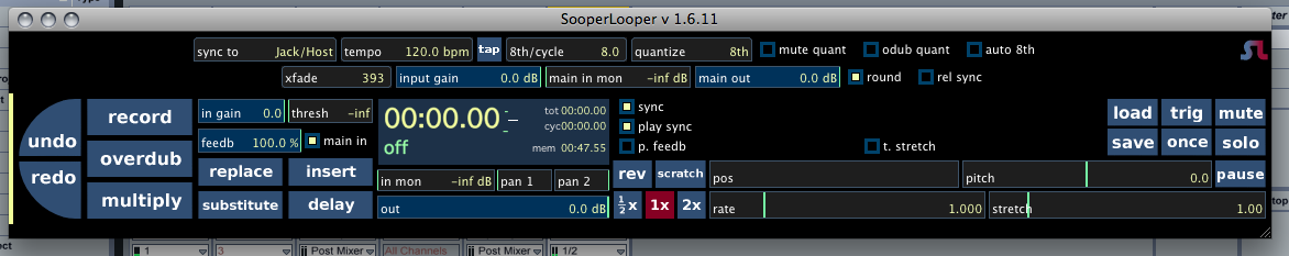 Default SooperLooperAU with only 1 loop